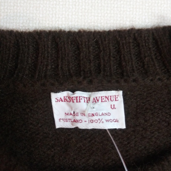 Saks Fifth Ave Machine Washable Wool Sweater - Picture 5 of 8